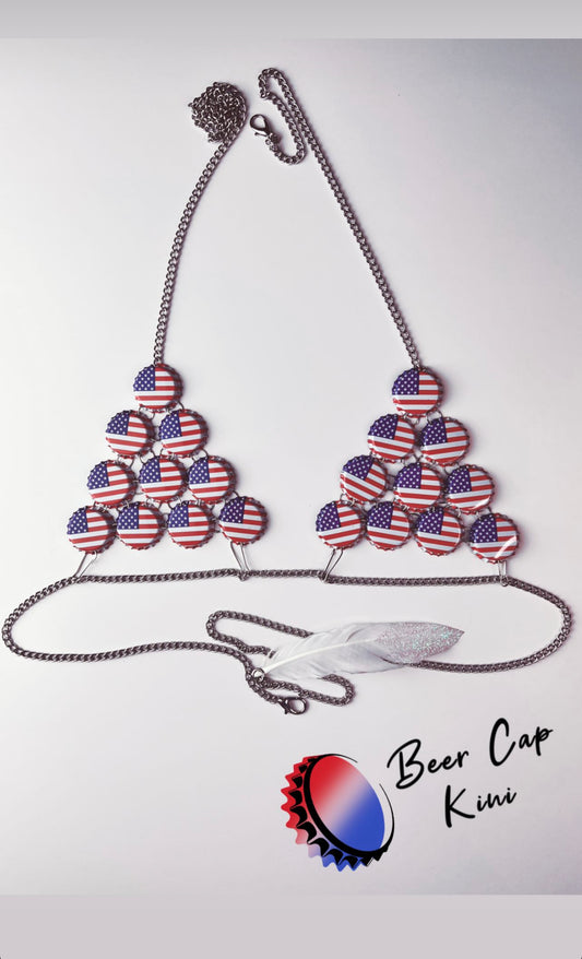 Star-Spangled Beer Cap Kini